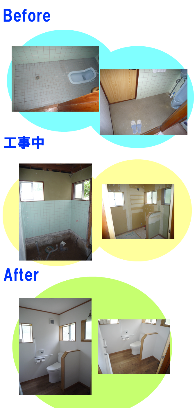トイレリフォーム工事(雲南市:S様邸)