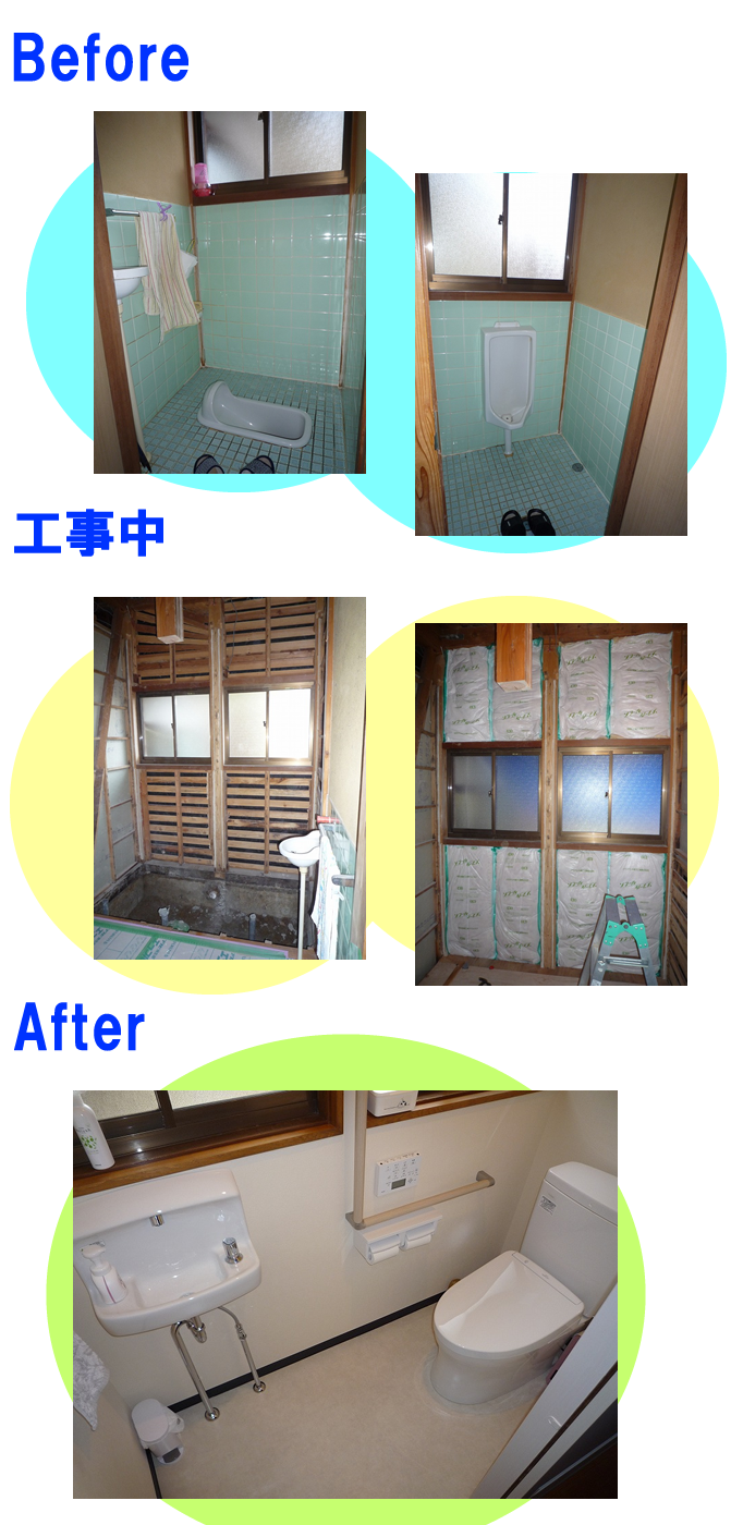 トイレリフォーム工事(松江市:S様邸)
