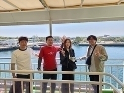 *フェリーにて移動中